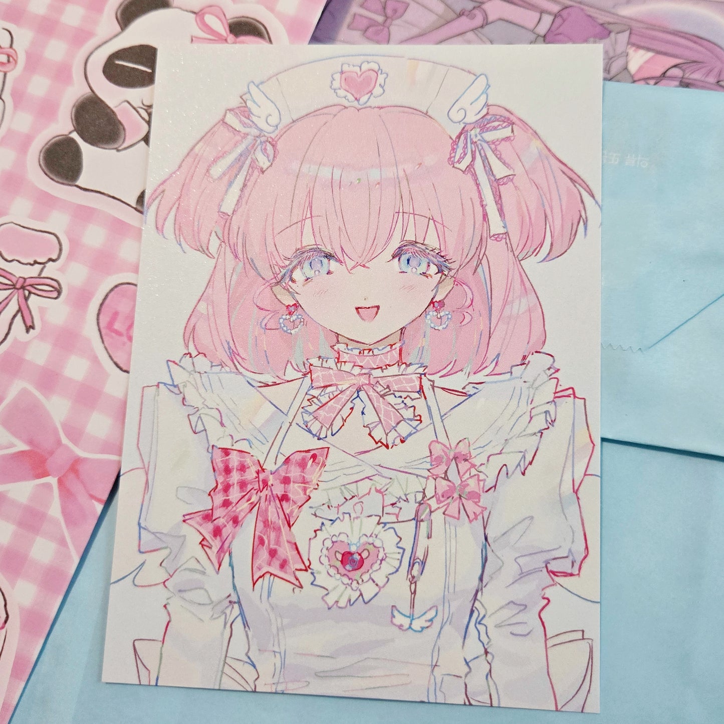 Bungbungkanatch Angel Nurse Healing Smile Postcard