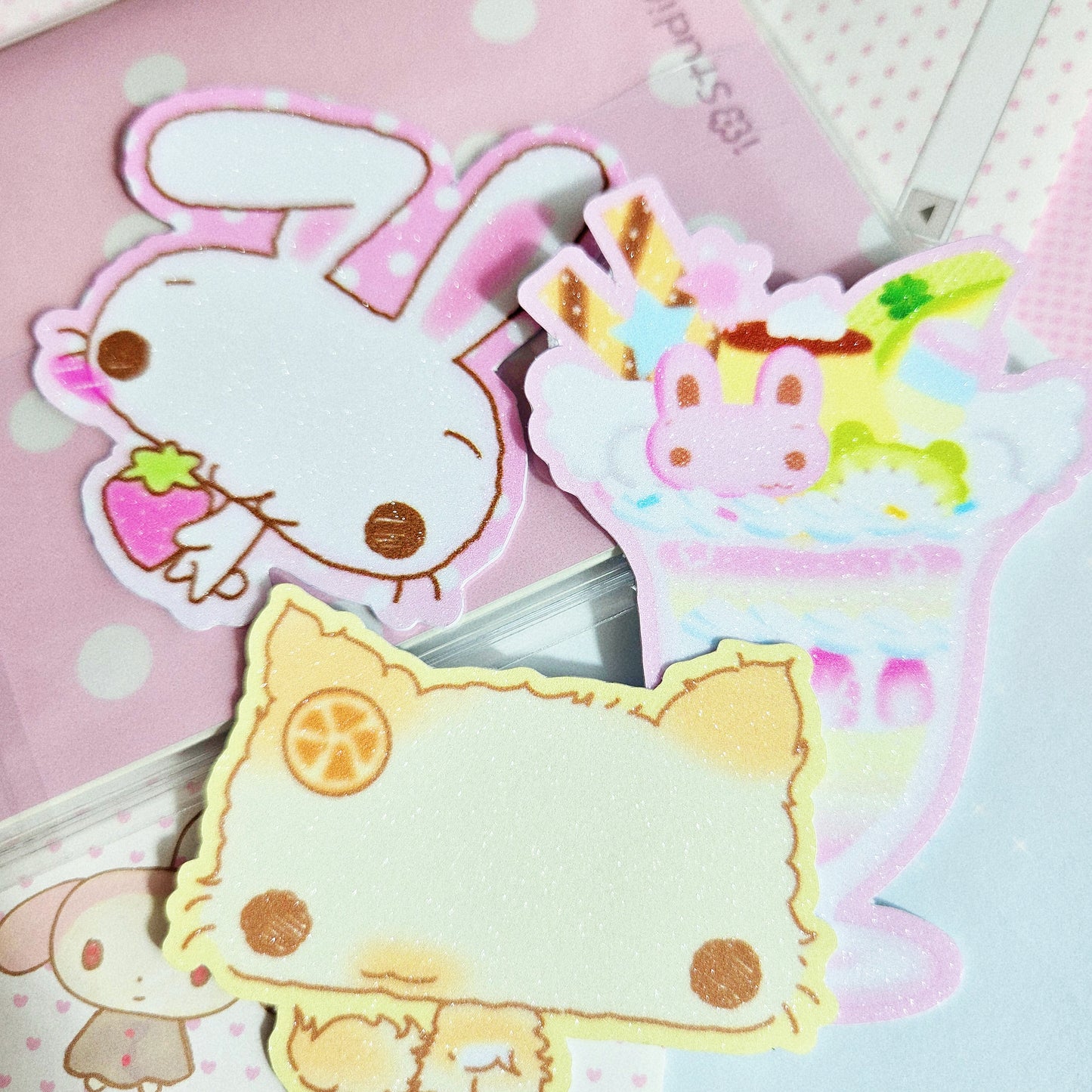 Happy Nyang Day Sweet Fruit Die-Cut Sticker (3 vars)