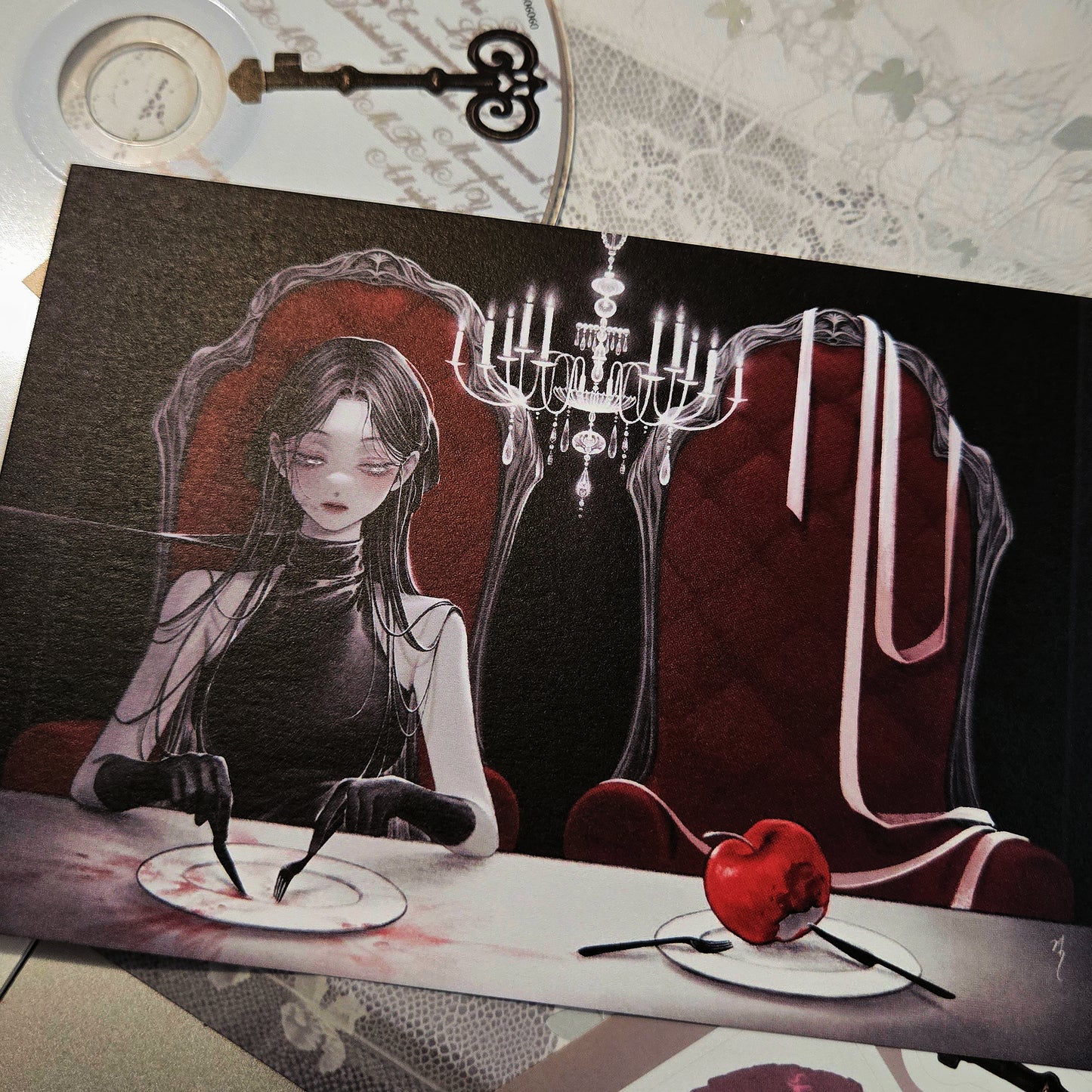 Dawnitive.Wave Dinner Party Postcard