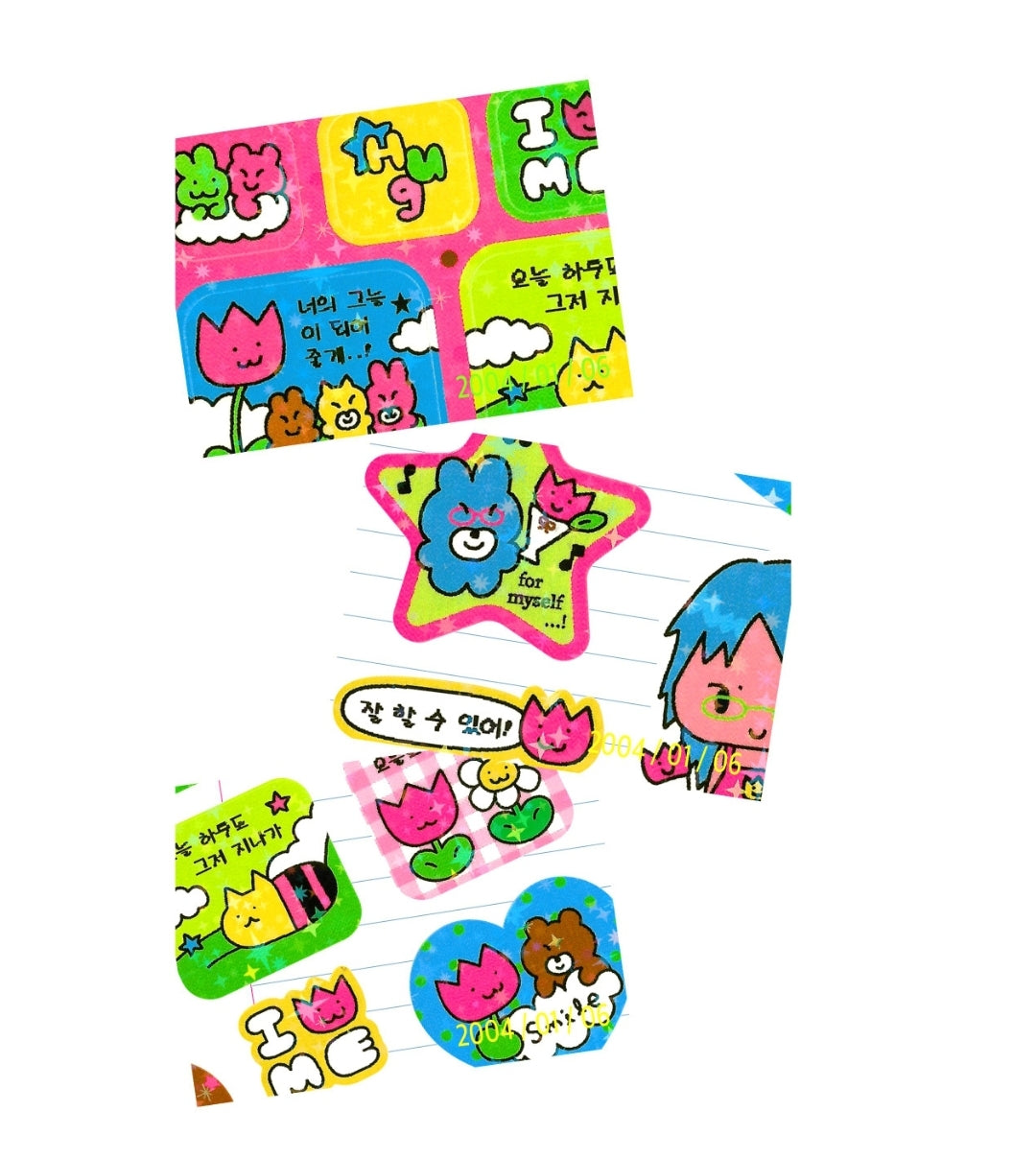 MonanBear Hug hug hug sticker