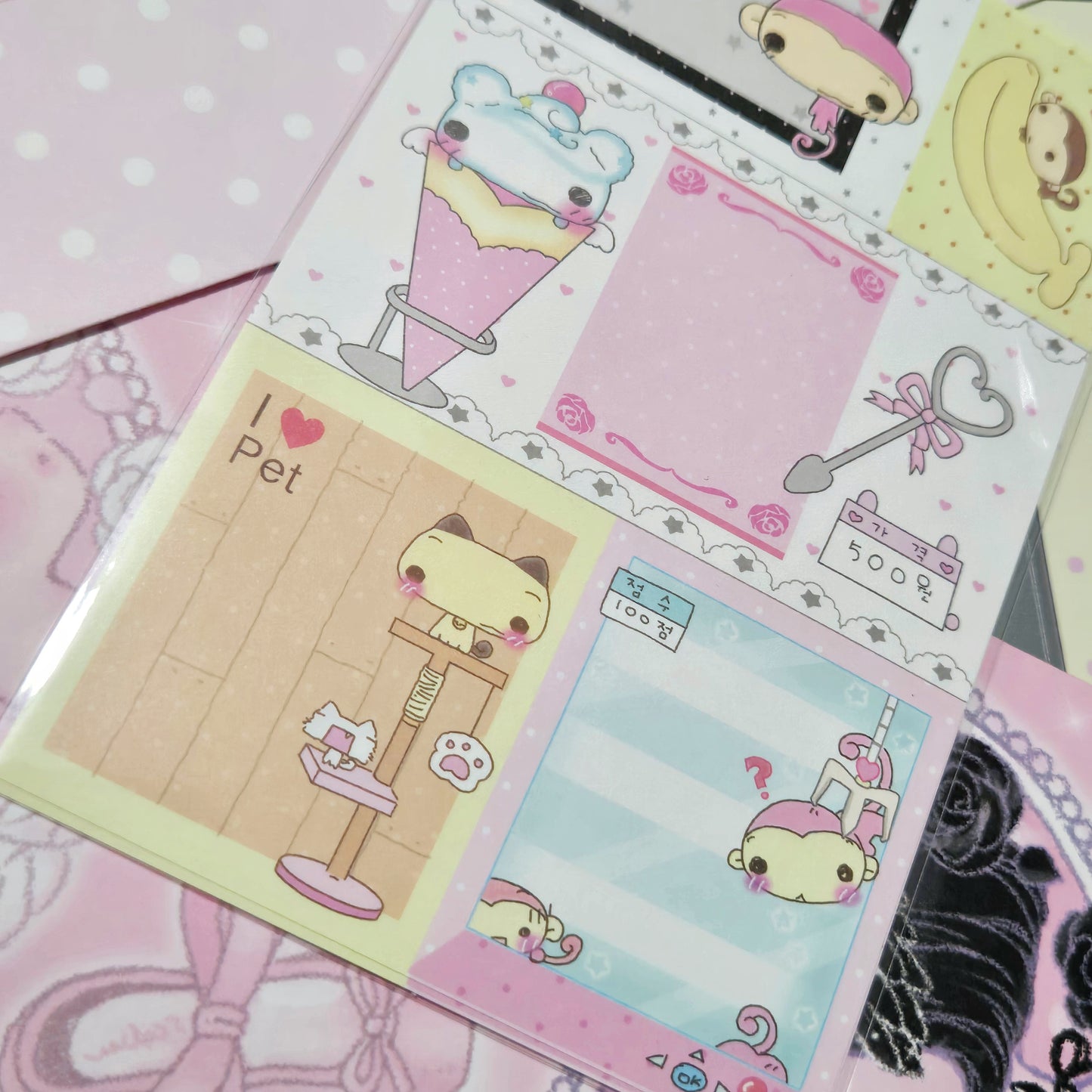 Happy Nyang Day I heart Pet Memo Sticker Set