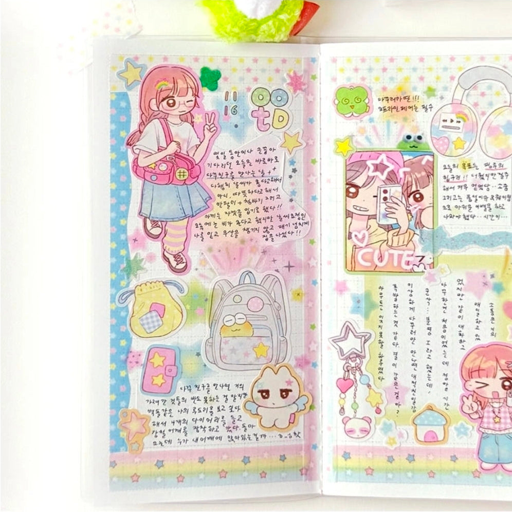 Pink Rue Otaku Daily Life Sticker (2 vars)