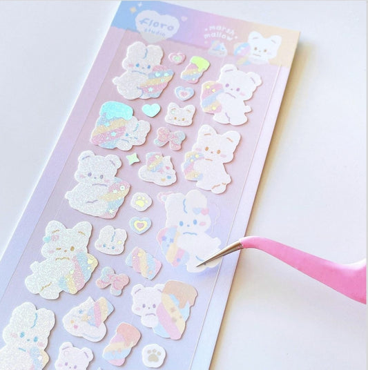 Floro studio marshmallow sticker