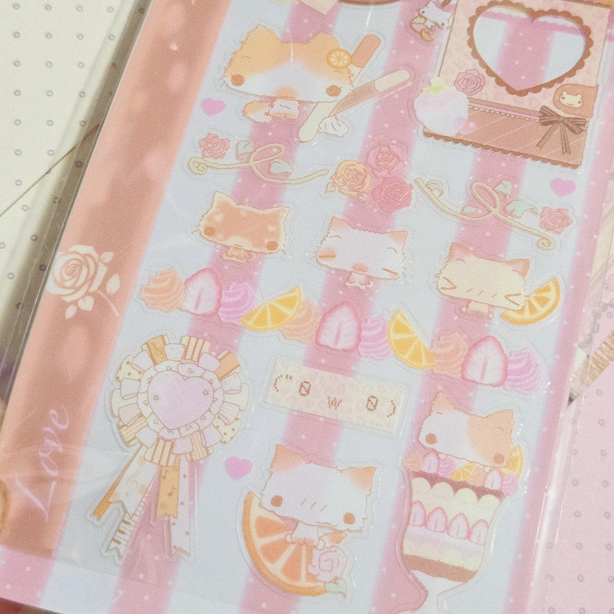 Happy Nyang Day Romantic Orange Sticker
