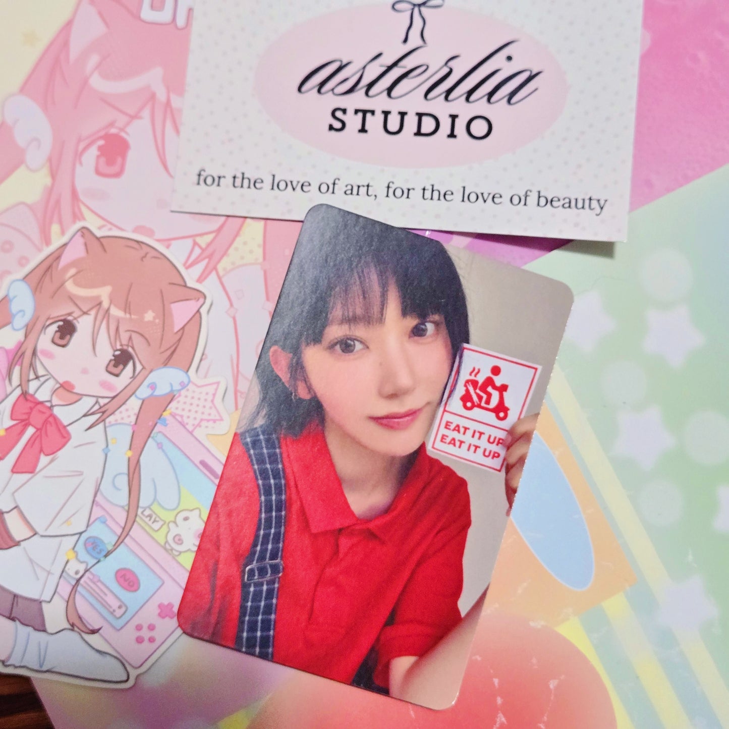 LE SSERAFIM Sakura Spaghetti Apple Music Pre-order Photocard