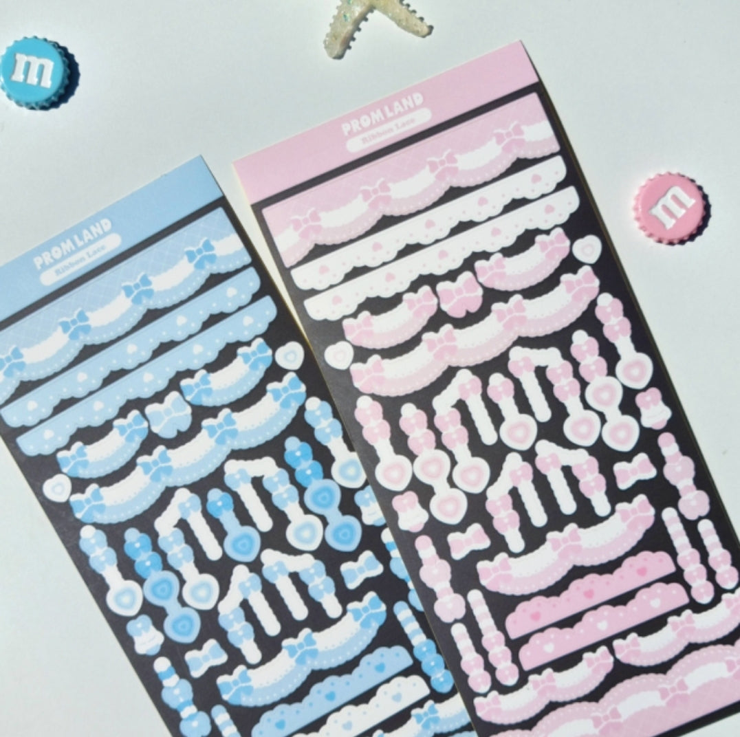 Hipromland Lace Ribbon Border Sticker [ 7 vars]