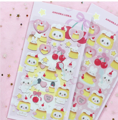Angora lora Cafe sticker [3 vars]