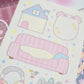 Pink Rue Otaku Memo Sticker