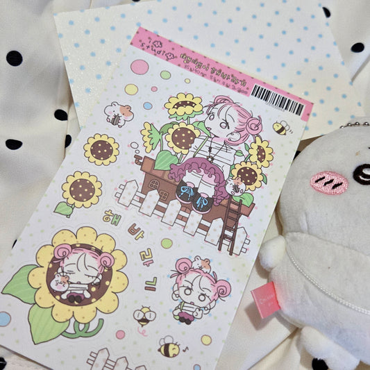 IO Studio Polka Dot Sunflower Sticker