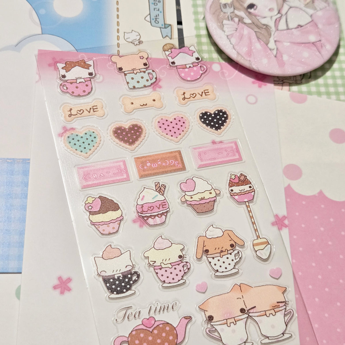 Happy Nyang Day Sweet Biscuit Cookie Sticker