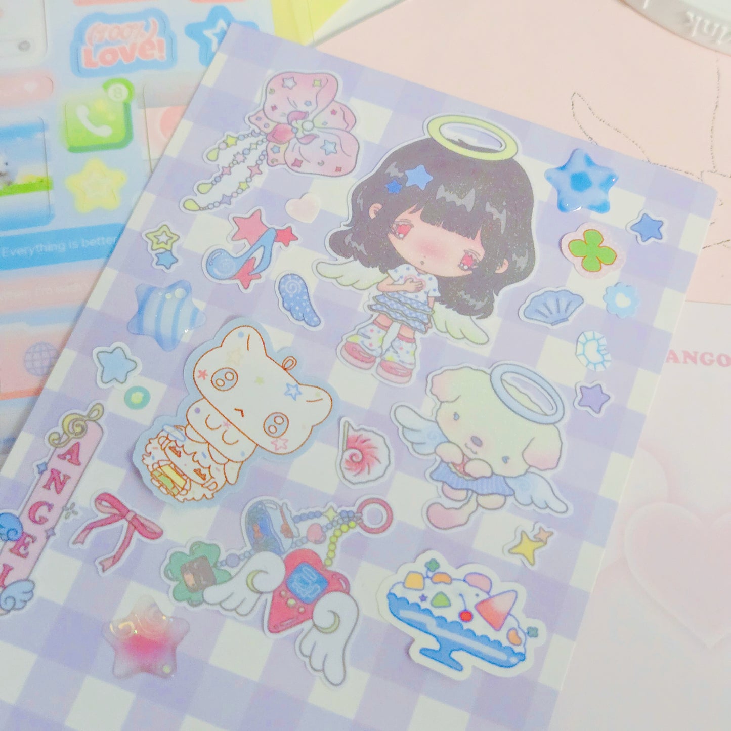 Asterlia Studio by Sonya: Tropical Blue Angel Sticker