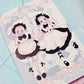Ugly Cute Bunny Maid 2 Peice Sticker & Art Print Set