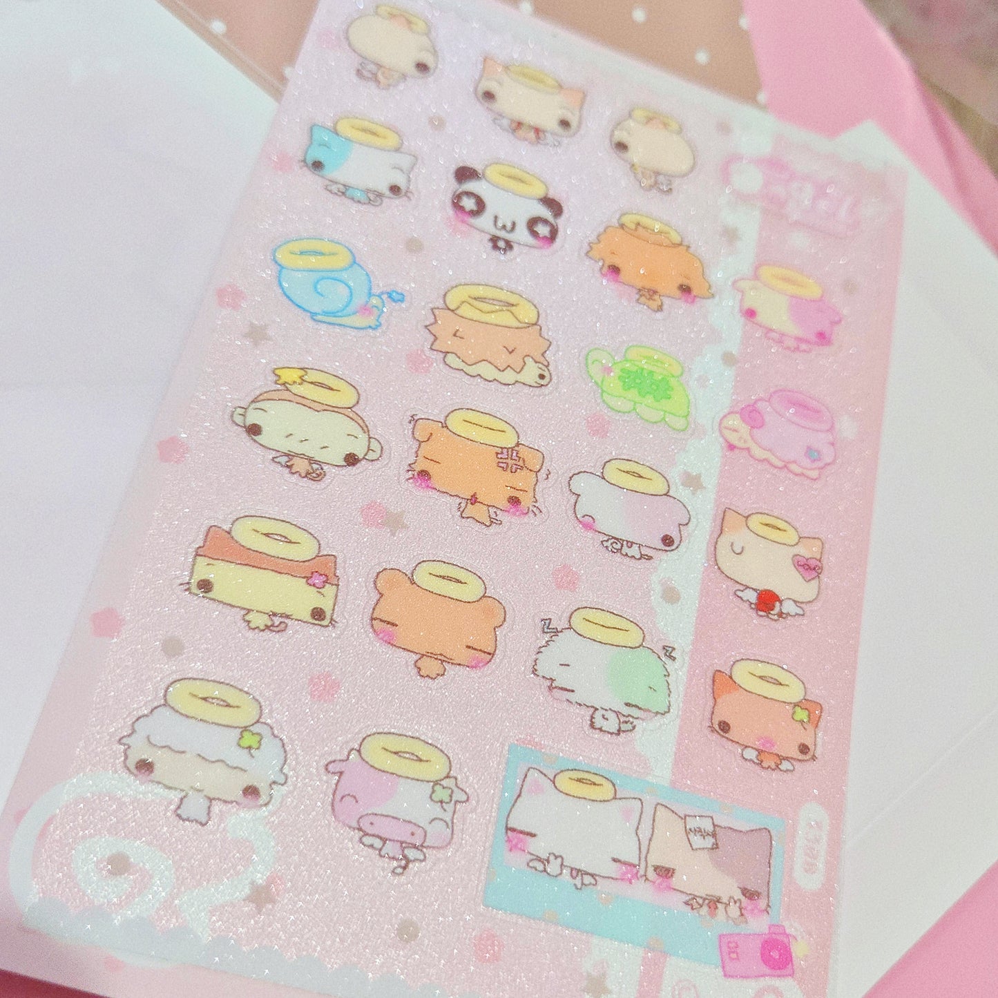 Happy Nyang Day Mini Angel Pet Sticker