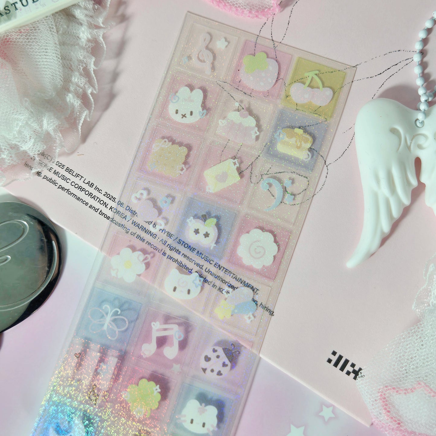 thefairyclub cozy label sticker