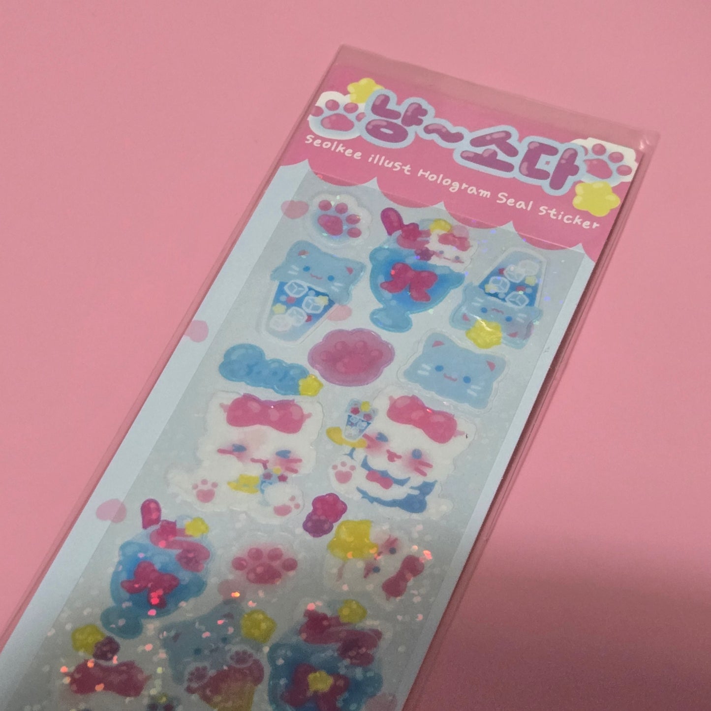 Seolkee Ilust. Blue Soda UV Seal Sticker