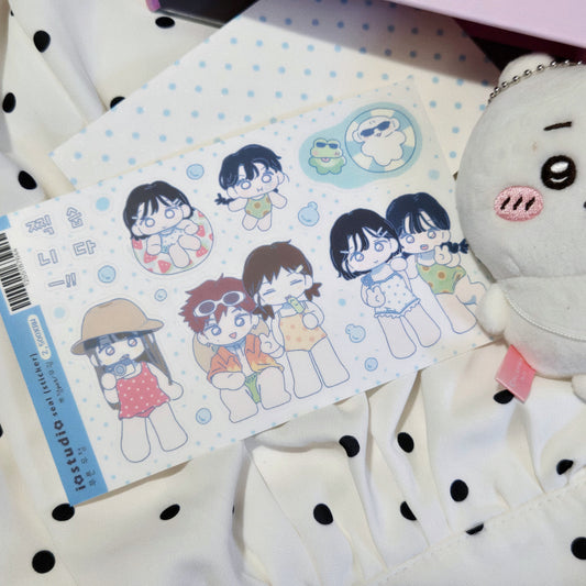 IO Studio Summer Blue Friendship Sticker