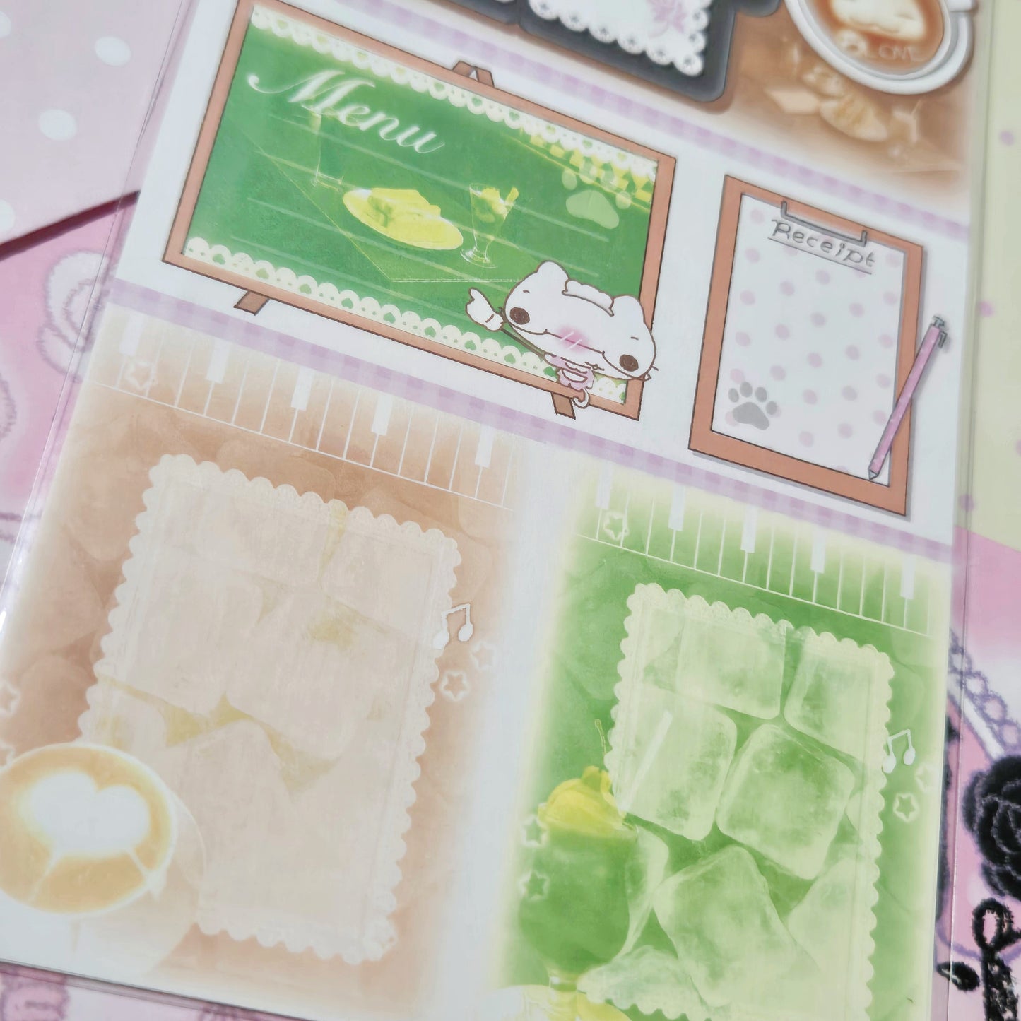 Happy Nyang Day Cafe Menu Memo Sticker Set