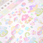 Pearly Button Aurora Fairy Mushroom Kiss-cut Tape