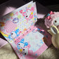 Q-Lia Pink Bunny Reuseable Sticker Book