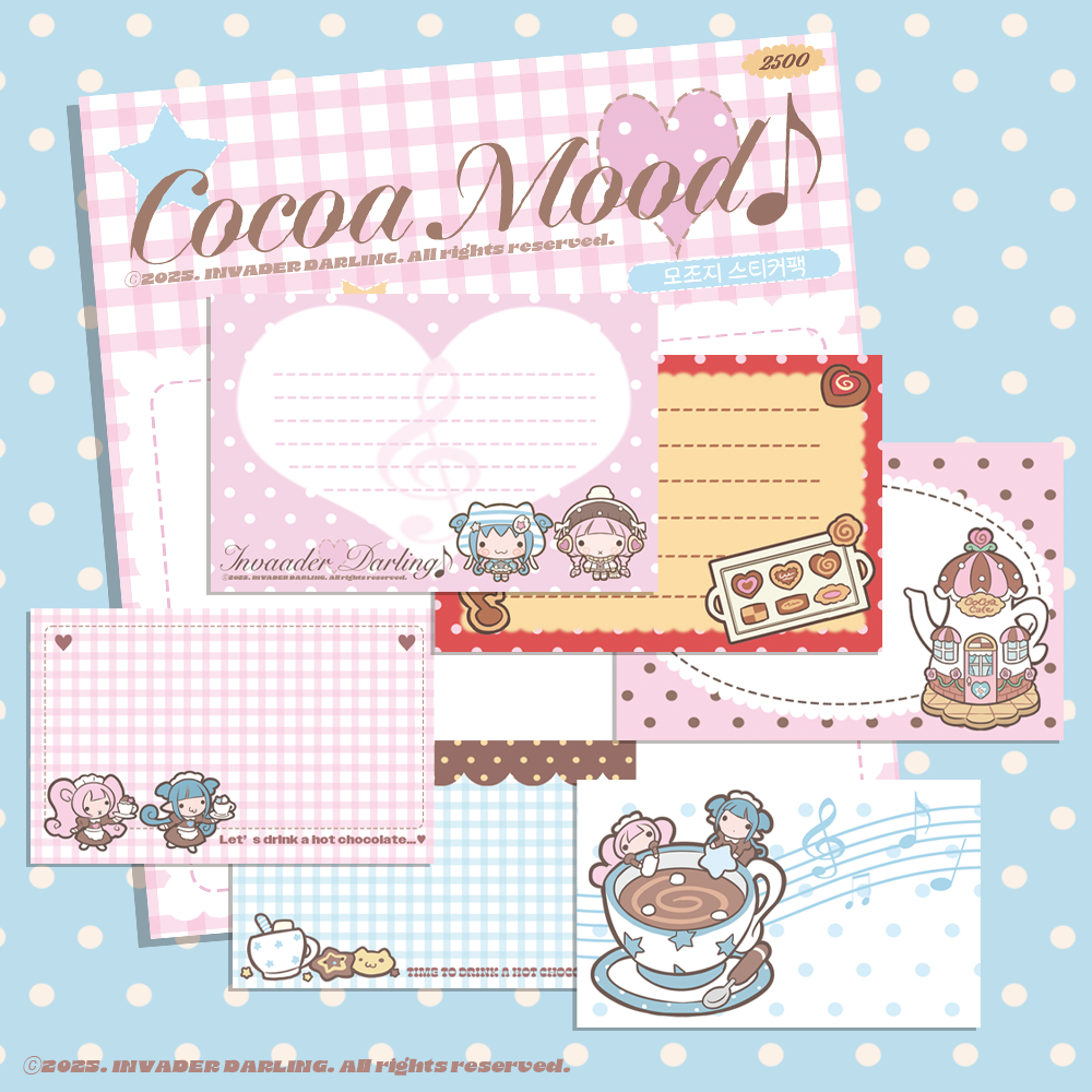 Invader Darling  Coca Mood Memo Sticker Set
