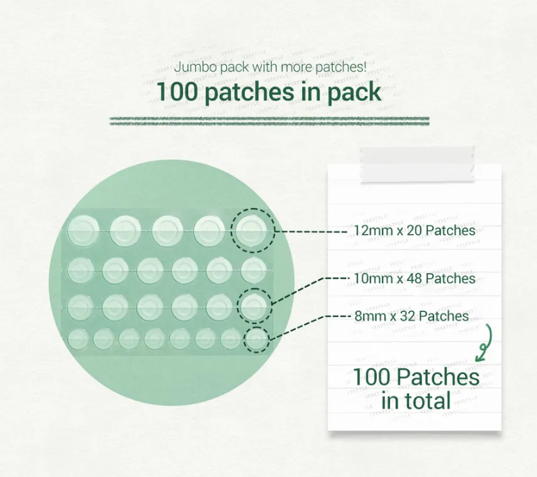 SKINFOOD - Cica Clear Spot Patch (100 Acne Patches)