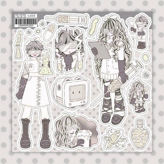 Sine Keem Mad Scientist Sticker