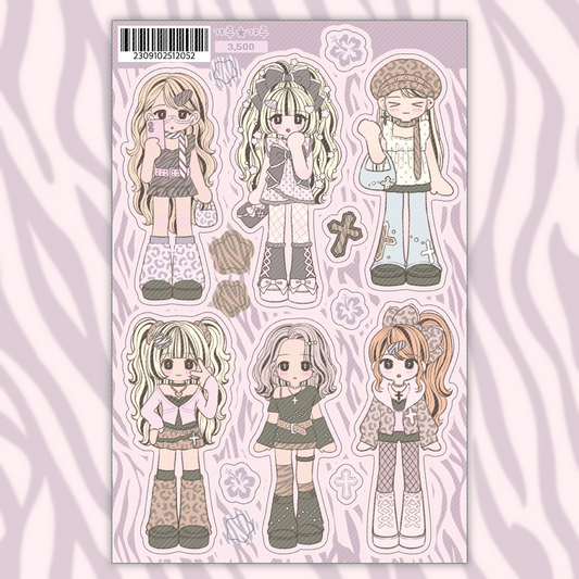 Sine Keem Gyaru OOTD Sticker