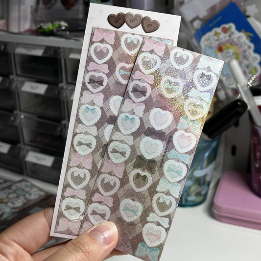 thefairyclub Fairy Chocolatier  Lovelace Hearts Sticker