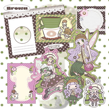 Invader Darling Mushroom Fairies in the Woods Sticker 2 Vars
