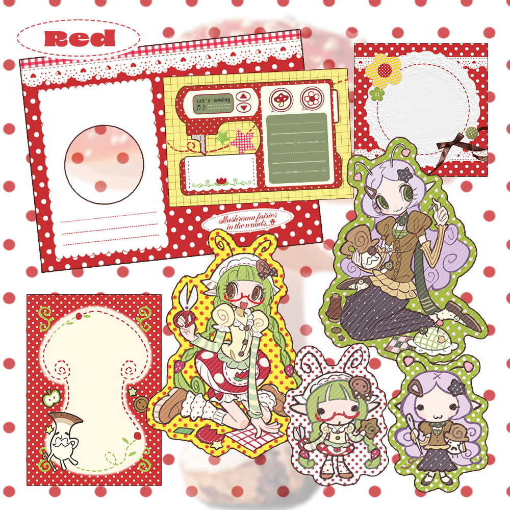 Invader Darling Mushroom Fairies in the Woods Sticker 2 Vars