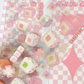 Fluffy Mark Pastel Pink Dice Sticker