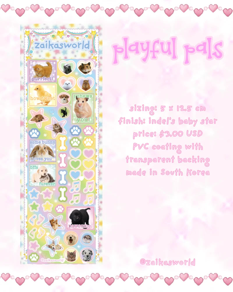 Zaikas World Playful Pals Sticker