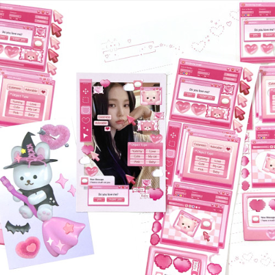 Moii Ttoi Cyber Frame  Sticker Sheet