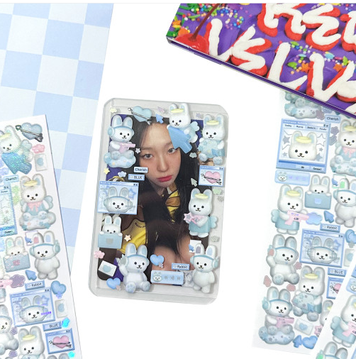 Moii Toii Cyber Bunny Blue Ver Sticker Sheet