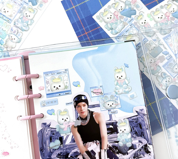 Moii Toii Cyber Bunny Blue Ver Sticker Sheet