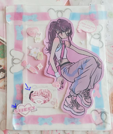 Coral Tree | Pink Creamy Rose  Seal Sticker